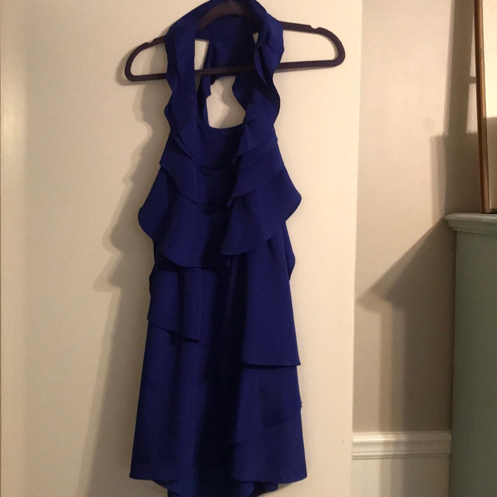 Super cute backless blue dress